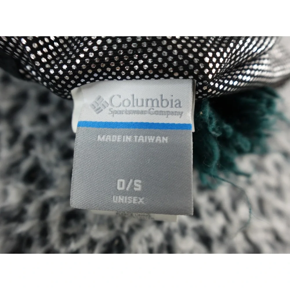 Columbia‎ Earflap Hat Beanie Knit Snowflakes Tassels Unisex One Size
